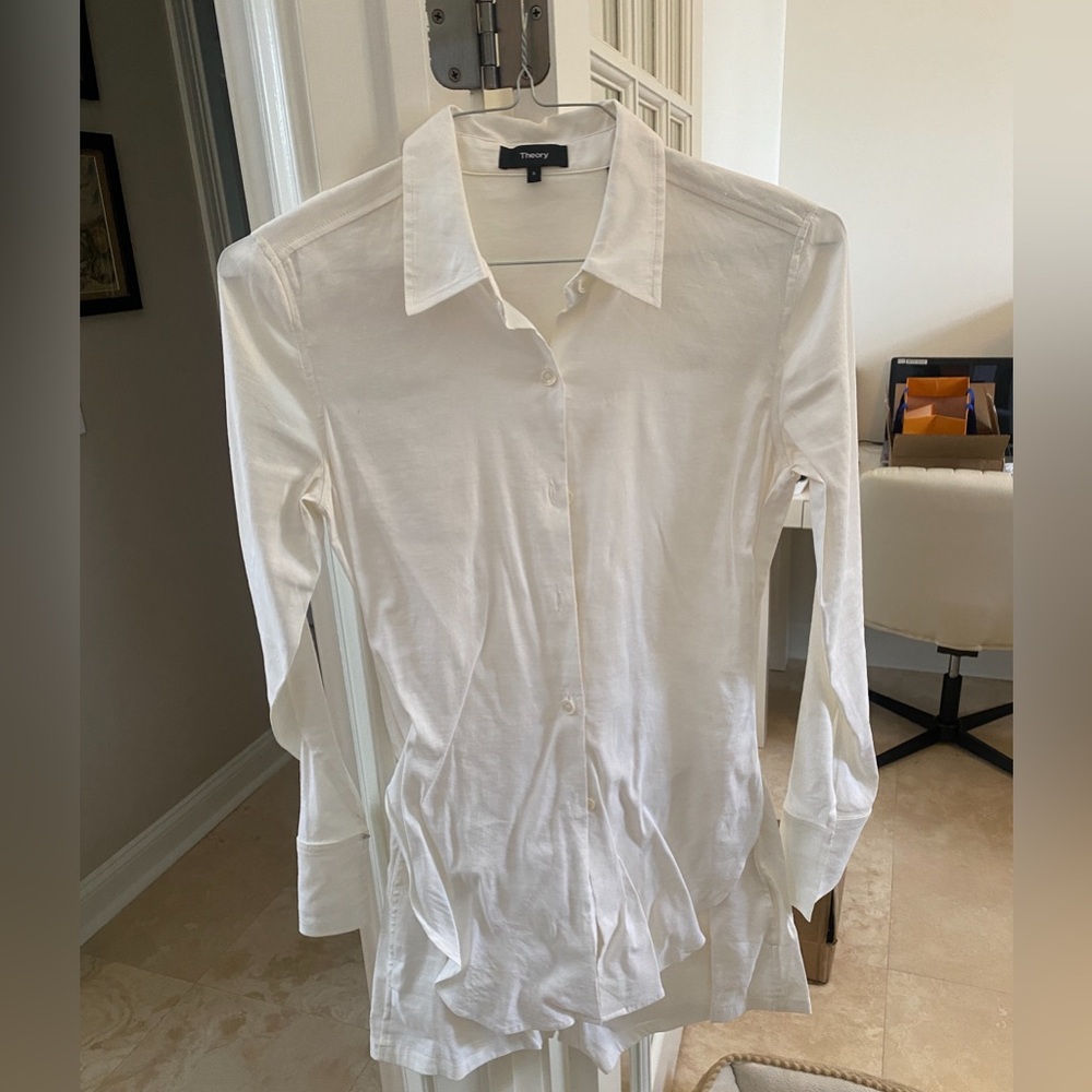 Theory Woman’s Button Down Romper - Size 0 Xs - image 1